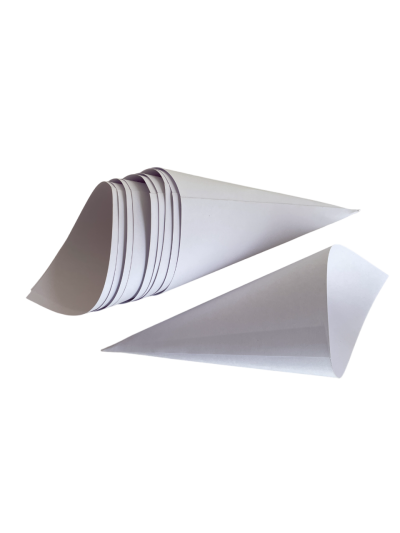 CONE DE PAPEL XIC BRANCO (10 UNIDADES)